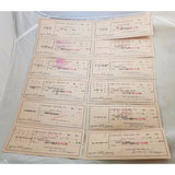 Hancock Theatre Boston Jan 1952 Cancelled Bank Checks Deposit Slips Lot Strand