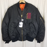 Vintage Woodstock 94 2 More Days of Peace & Music Nylon Bomber Jacket Mens XL