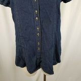 NWT Announcements Maternity Blue Jean Denim Shirt Button Up Top Blouse Womens M