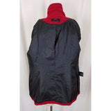 Calvin Klein Wool Long Peacoat Medium Length Coat Womens M Red Double Breasted