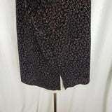 Elementz Stretch Jersey Knit Floral Metallic Top Shirt Tunic Blouse Womens 3X