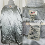 LL Bean Wool Cashmere Double Breasted Peacoat Jacket Short Coat Womens 8 Gray