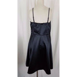 The Limited 2010 Spaghetti Strap Satin Cocktail Little Black Dress Womens 12