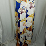 Bucks of Hawaii Long Maxi Hawaiian Fans House Sun Dress Womens 10 Vintage 70s
