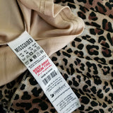 Missguided Animal Leopard Print Layered Tiered Swing Dress Womens 14 Plus Mini