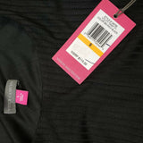 Vince Camuto Black Ribbed Grommets Lace Up Sleeves Sheath Mini Dress Womens S