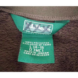 LL Bean Kids Fleece Jacket Girls L 14 16 Chocolate Brown Soft Fitted 3 Season