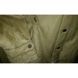 Calvin Klein Faux Suede Brushed Microfiber Moto Snap Up Jacket Womens M Tan