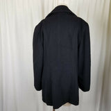 Jones New York Double Breasted Winter Wool Military Short Peacoat Coat Womens L