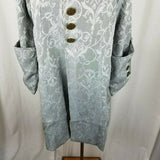 Funhouse NYC Gothic Steampunk Scroll Military Swing Coat Womens L Rocker Pirate
