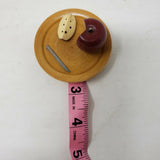 Plate Apples Snack Shadow Box Miniatures Diorama Doll House Curio Display Piece