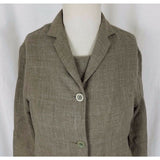Richard Christopher Neiman Marcus woven linen wool blend dress and jacket set Womens 6