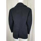 Vintage Peacoat Mens 34R Vietnam Era 8 Button Military Kersey Mans Wool Coat 60s
