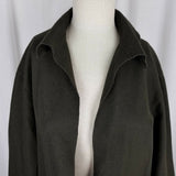 RL Ralph Lauren Black Label Open Front Wool Silk Swing Jacket Blazer Womens 10