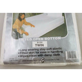 Vintage Better Home Plastic Fitted Open Bottom Mattress Cover Twin Size 1996 90s