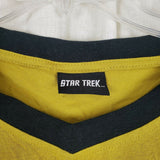 Star Trek Captain Kirk Gold Uniform Top Shirt 2014 CBS Studios Into Darkness L