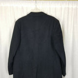 Lou Dramin Springfield Mass Fuzzy Winter Wool Peacoat Mens L Vintage Dress Coat