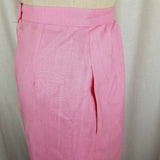 Vintage Elysee Gathered Hippie Boho Midi Skirt Bubblegum Pink Womens 10 80s USA