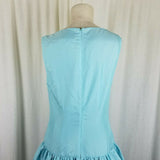 Isaac Mizrahi for Target Blue Tiered Scoop Neck Sleeveless Party Dress Womens 10