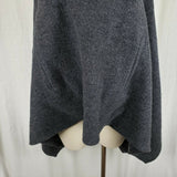 Vintage Squaw Valley Funnel Neck Wool Pullover Poncho Cape Womens OS Gray