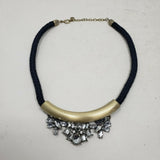 Ann Taylor Loft Paste Faux Diamond Statement Necklace Contemporary Bib Choker