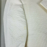 Brooks Brothers Seersucker Railroad Pinstriped Pants Suit Blazer Jacket Womens 4