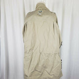 Travelsmith Khaki Cargo Jacket Canvas Safari Field Womens L Conversion Anorak