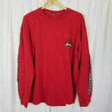 Harley Davidson Savannah GA on River St Long Sleeve Tee T-Shirt Mens XL Red 2010