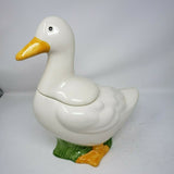 Vintage Metlox Sir Francis Drake Cookie Jar Duck Ceramic USA Country Kitsch