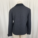 Geiger Collections Austria Boiled Wool Velvet Trim Jacket Blazer Womens 36 M L