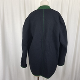 Geiger Austria Boiled Wool Shawl Collar Button Lapel Jacket Blazer Womens XL 80s