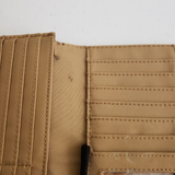 Vintage Liz Claiborne Leather Tri-Fold Wallet Clutch Credit Cards Coins Tan
