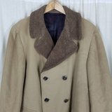 Vintage Lord Essex Deep Pile Faux Fur Collar Jacket Coat Parka Mens L Peacoat