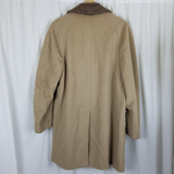 Vintage Lord Essex Deep Pile Faux Fur Collar Jacket Coat Parka Mens L Peacoat