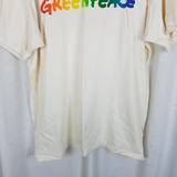 Vintage Greenpeace Rainbow Warriors TShirt Mens XL 80s Save the Whales Organic