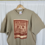 Vintage Neil Young and Crazy Horse EuroTour '01 Concert TShirt Mens XL Y2K