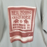 Vintage Neil Young and Crazy Horse EuroTour '01 Concert TShirt Mens XL Y2K