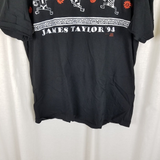 Vintage James Taylor Ball of Sound 94 Concert TShirt Mens XL 90s Rock Band USA