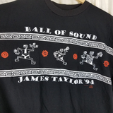 Vintage James Taylor Ball of Sound 94 Concert TShirt Mens XL 90s Rock Band USA