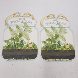 Vintage Thank You Greeting Cards Gardening Terrarium Flowers Floral Lot 11 USA