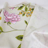 Vintage Thane Azalea Fabric Shabby Floral Chic MCM Flowers Material 7+ yards 70s