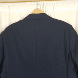 Vintage The Firehouse Navy Sportcoat Jacket Blazer Mens 40R Gold Buttons