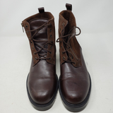Vintage Orvis Brown Leather Chelsea Work Boots Mens 11 Canada Side Zip Lace Up