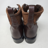 Vintage Orvis Brown Leather Chelsea Work Boots Mens 11 Canada Side Zip Lace Up