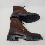 Vintage Orvis Brown Leather Chelsea Work Boots Mens 11 Canada Side Zip Lace Up