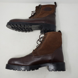 Vintage Orvis Brown Leather Chelsea Work Boots Mens 11 Canada Side Zip Lace Up