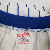Vintage Milwaukee Brewers Rawlings Pinstriped Baseball Jersey Mens XL USA 50/50