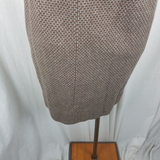 Vintage Handmade Plaid Checked Wool Tweed Short Skirt Womens S 1950s 1960s 1970s