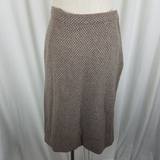 Vintage Handmade Plaid Checked Wool Tweed Short Skirt Womens S 1950s 1960s 1970s
