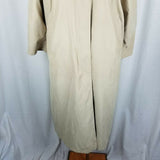 London Fog Petites Hooded Insulated Long Trench Coat Womens MP Zip Out Liner Tan
